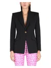 Versace Medusa-buttons Single-breasted Blazer In Black