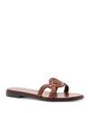 Versace Women's Slide Sandals In Rust