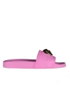 Versace Woman Sandals Fuchsia Size 9 Rubber In Pink