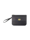 Versace Small Medusa Biggie Clutch -  - Leather - Black In Black