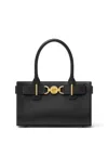 Versace Medusa-plaque Leather Tote Bag In Black