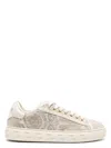 Versace Women's Sneaker In Beige Gold