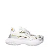 Versace Sneakers Mesh Upper Eva Cushioned Soles In White