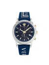 Versace Sport Tech Chronograph Watch In Blue