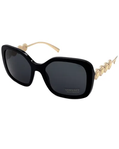 Versace Women's Square 53mm Sunglasses In Black