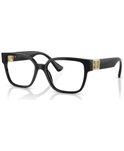 Versace Women's Square Eyeglasses, Ve3329b54-x In Black