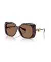 Versace Medusa Square-frame Sunglasses In Brown