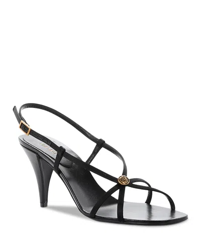 Versace Women's Strappy Slingback Sandals In Multi