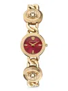 VERSACE WOMEN'S STUD ICON 26MM IP YELLOW GOLDTONE STAINLESS STEEL BRACELET WATCH