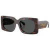 Versace Rectangular-frame Sunglasses In Multi