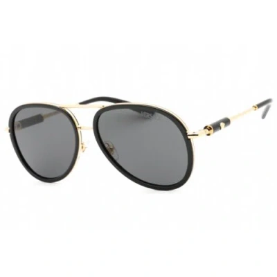 Pre-owned Versace Women's Sunglasses Black/gold Full Rim Frame 0ve2260 100287 In Gray