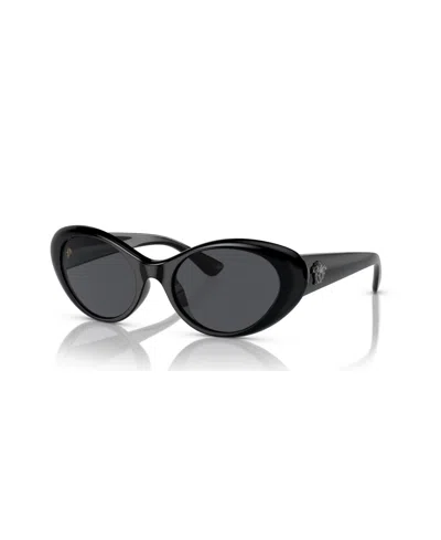 Versace Women's 53mm Black Sunglasses Ve4455u-gb1-87-53 In Dark Grey