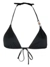 Versace Meduse Tri-slider Bikini Top In Black