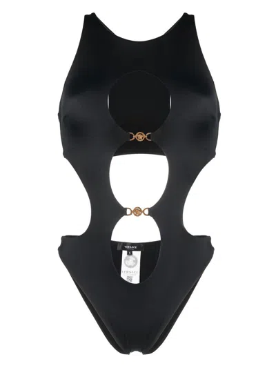 Versace Women Swimsuit In Black