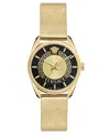 VERSACE WOMEN'S SWISS GOLD ION PLATED MESH BRACELET WATCH 36MM