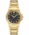 Versace Greca Reaction Watch, 38mm In Gold