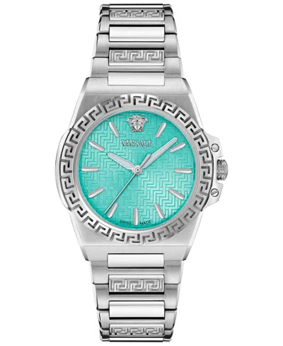 Versace Women's Swiss Greca Reaction Two-tone Stainless Steel Bracelet Watch 38mm