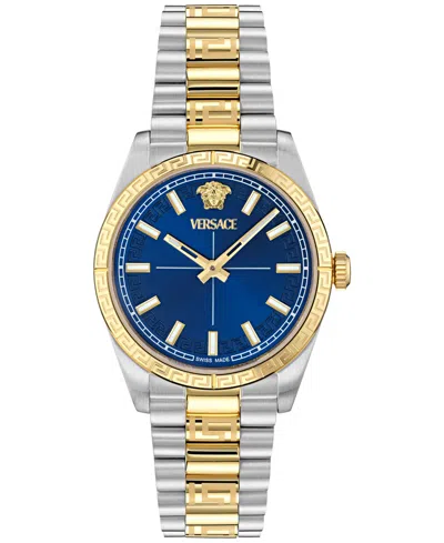 Versace Women's Swiss Millenyium Two-tone Stainless Steel Bracelet Watch 32mm In Two Tone