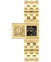 Versace Reveal Square Watch, 18mm X 25mm In Gold