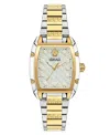 VERSACE WOMEN'S SWISS TWO-TONE STAINLESS STEEL BRACELET WATCH 45X36MM