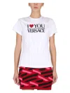 Versace Printed Tee In White