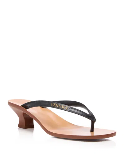 Versace Women's Thong Sandals In Multi