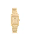 Versace Women's Tonneau Ip Yellow Gold Stainless Steel Bracelet Strap/23mm In Gold