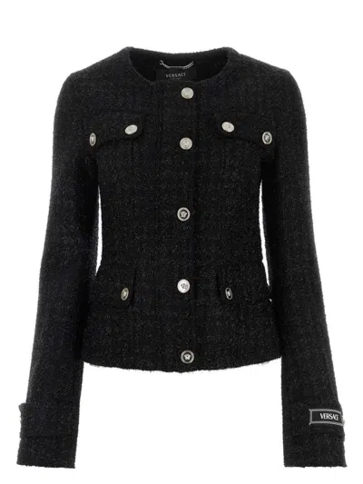 VERSACE WOMEN'S TWEED BLAZER