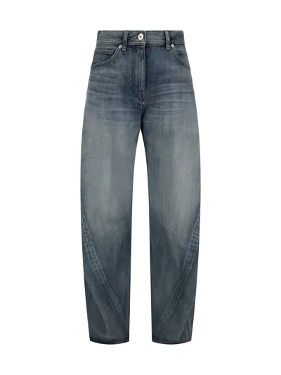 Versace Women Twisted Jeans In Blue
