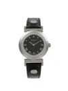 VERSACE WOMEN'S VANITY 35MM STAINLESS STEEL & LEATHER STRAP WATCH