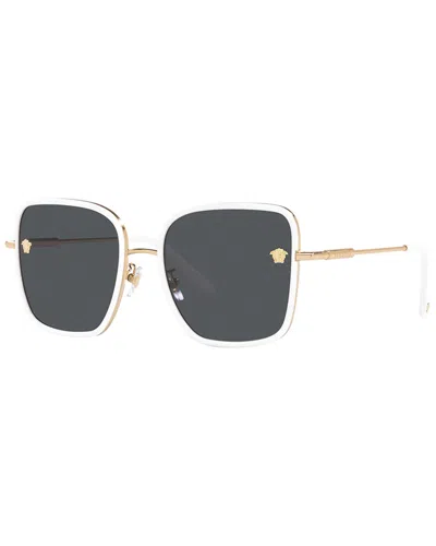 Versace Women's Ve2247d 57mm Sunglasses In White
