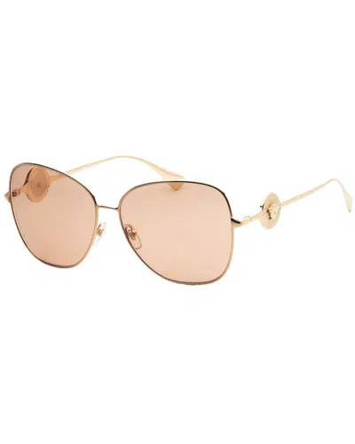 Versace Women's Ve2256 60mm Sunglasses In Gold