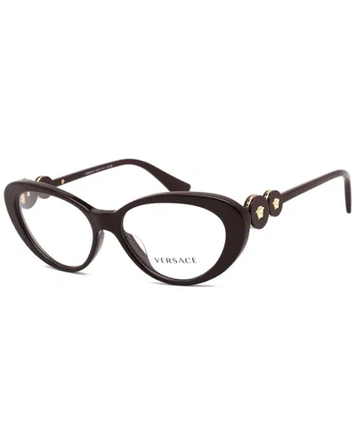 Versace Women's Ve3331u 53mm Optical Frames In Red