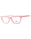 Versace Women's Ve3352u 53mm Optical Frames In Pink