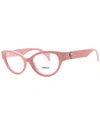 Versace Women's Ve3361u 53mm Optical Frames In Pink