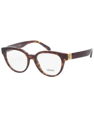 Versace Women's Ve3384 51mm Optical Frames In Brown