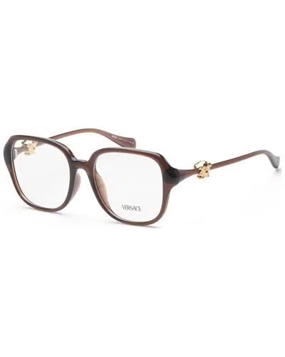 Versace Women's Ve3386d 55mm Optical Frames In Brown