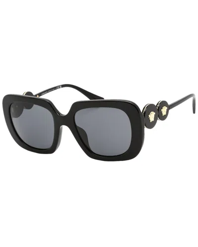 Versace Women's Ve4434f 54mm Sunglasses In Black