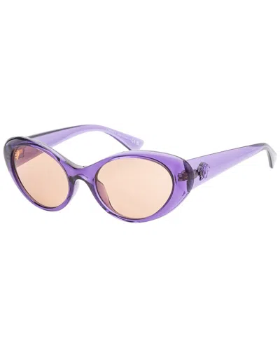 Versace Womens Purple Ve4455u Cat-eye Acetate Sunglasses