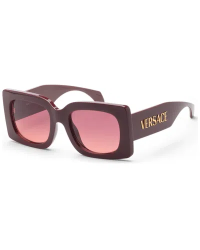 Versace Women's Ve4496u 54mm Sunglasses In Burgundy