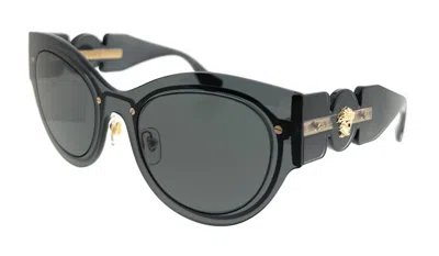 Pre-owned Versace Women's  Cat Eye Sunglasses In Transparent Dark Gray (0ve2234 100287)