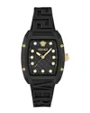 Versace Dominus Ecoceramic Watch In Black