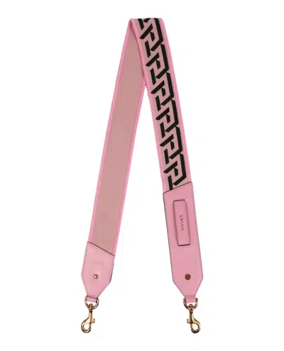 Pre-owned Versace Women's  Greca Handbag Strap In Baby Pink