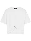 Versace Women `` Logo Embroidery T-shirt