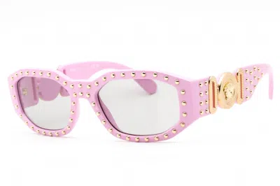 Pre-owned Versace Women's  Medusa Biggie Sunglasses In Pink (ve4361/539687)