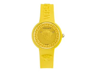 Pre-owned Versace Women's  Medusa Pop Ve6g00523 Watch In Stainless Steel In Silver