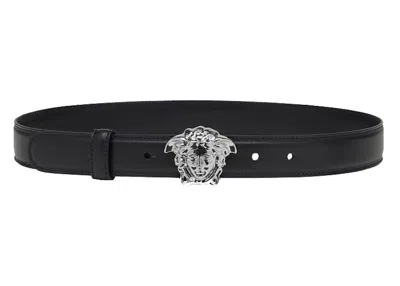 Pre-owned Versace Women's  Palazzo Belt In Black