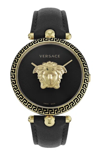Pre-owned Versace Women's  Palazzo Empire Veco01922 Watch In Stainless Steel