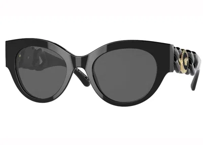 Pre-owned Versace Women's  Sonnenbrillen Sunglasses In Black (ve4408 Gb1/87)