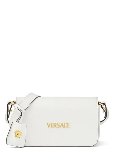 VERSACE WOMEN'S VERSACE TAG LEATHER MINI BAG